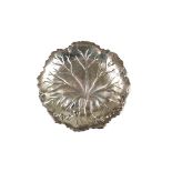 Intern. Sterling Embossed Leaf Dish. 11.9 OZT