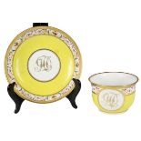 English Coalport Yellow Breakfast Cup & Saucer