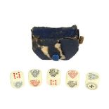 Vintage Poker Dice Set w Case