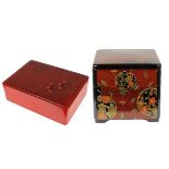 2 Japanese Lacquer Boxes