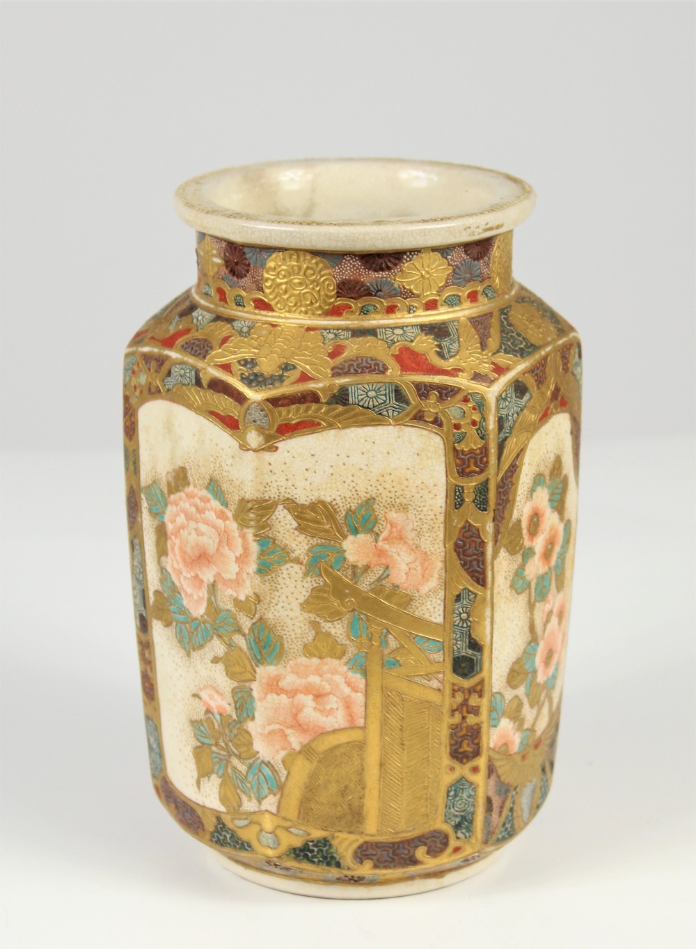 Japanese Satsuma Figural Vase - Image 4 of 5