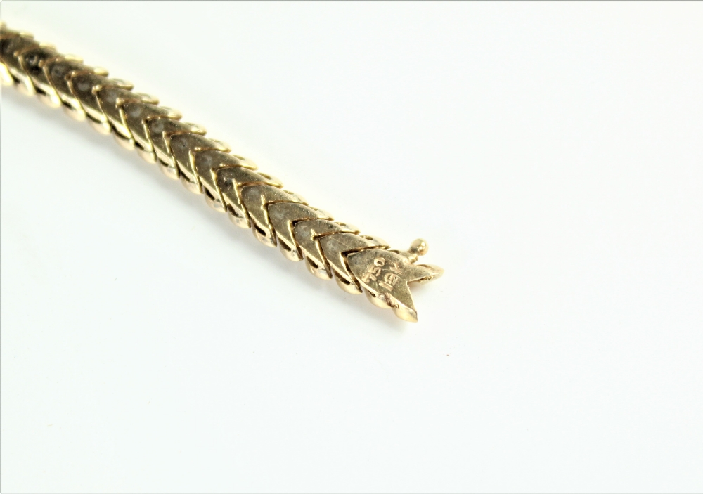 Italian 18K Gold, Diamond Bracelet and Necklace - Image 7 of 13