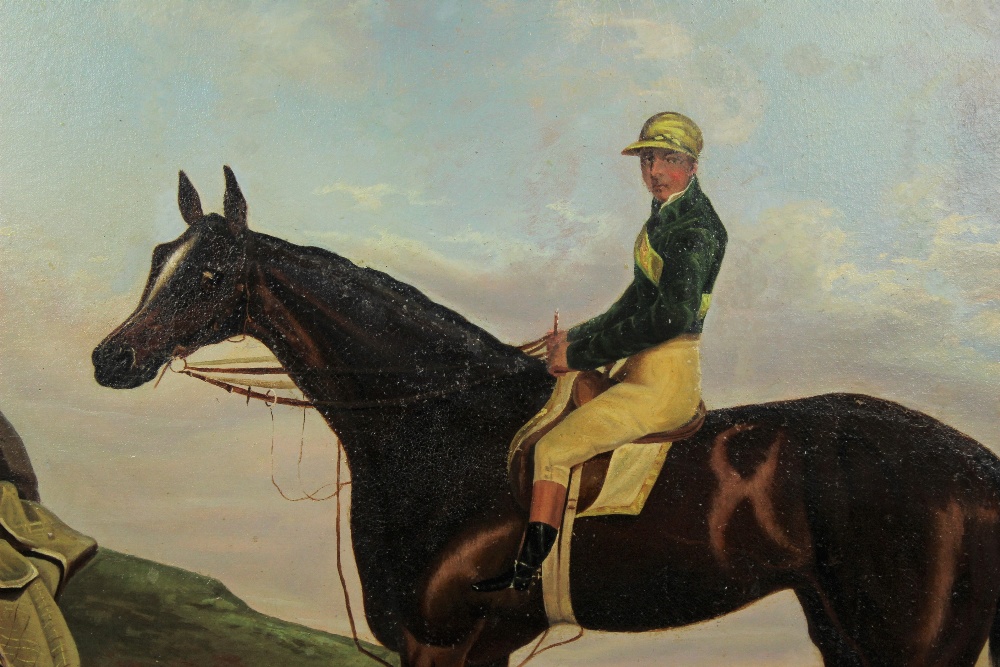 Mid 19th C English Jockey & Horse, Oil on Canvas - Image 4 of 6