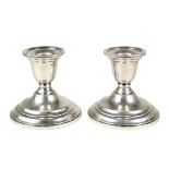 Pair of International Sterling Candleholders