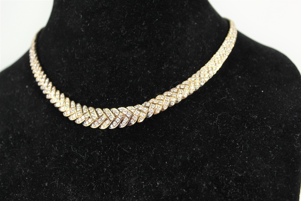 Italian 18K Gold, Diamond Bracelet and Necklace - Image 5 of 13