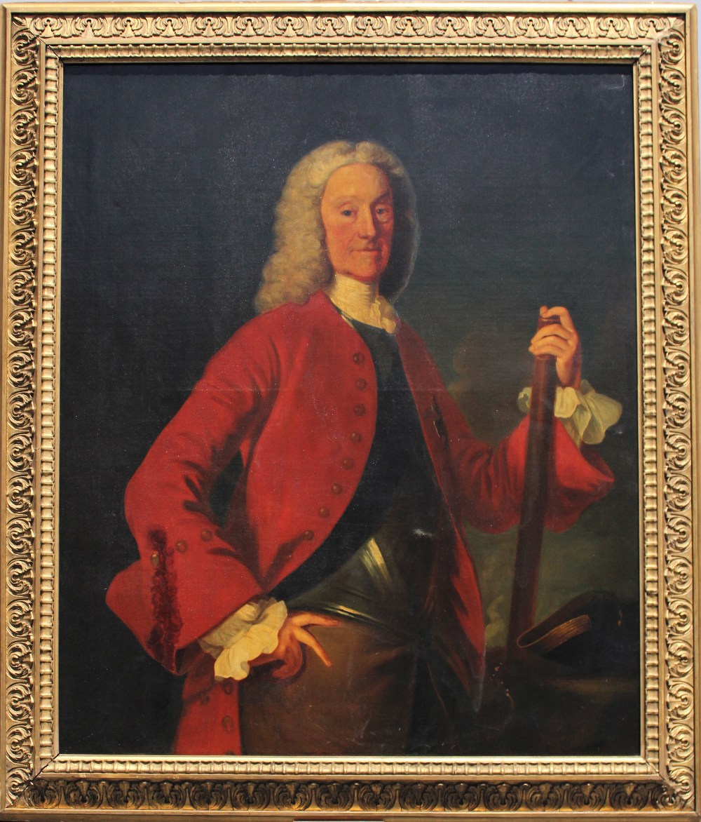 Large 18th C. Portrait of a Sea Captain