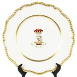 English Flight, Barr & Barr Worcester Dinner Plate