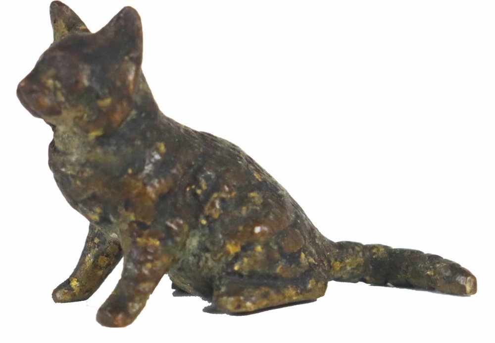 Collection of (6) Diminutive Viennese Bronze Cats - Image 10 of 13