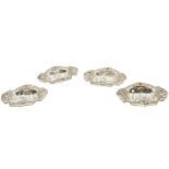 Set of (4) Embossed Sterling Silver Diminutive Pcs