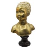 After Houdon, Bronze Bust of Young Girl