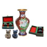 Various Chinese Cloisonne Items