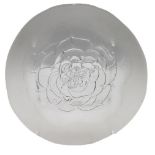 Frosted Pressed Glass Plate