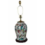 Chinese Porcelain Vase Mounted as Lamp