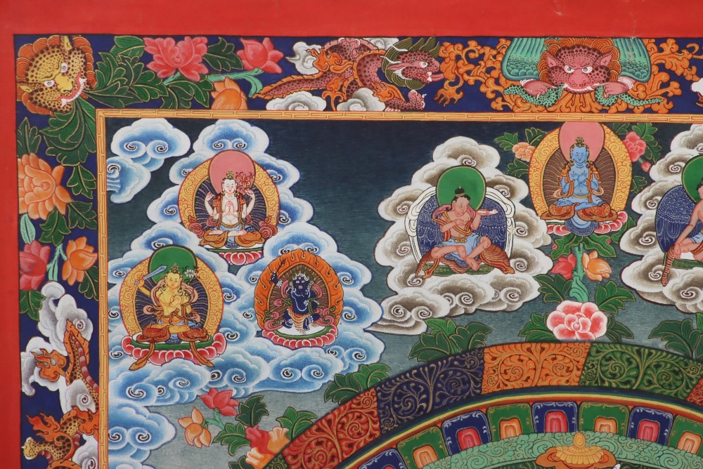 Hand Painted Thangka - Image 3 of 10