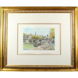 Signed French Watercolor of Paris