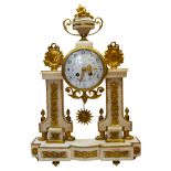 French AG Mougin Empire Portico Clock Circa.1870