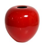 Madoura Red Glazed Ceramic Vase