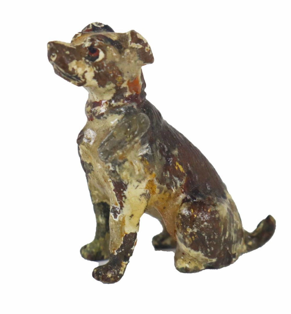 Collection (8) Small Viennese Bronze Dog Figurines - Image 4 of 17