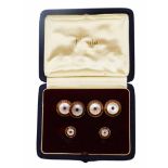 Antique Genuine Ruby & Mother of Pearl Cufflinks