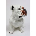 Vintage Italian Terracotta Bulldog, As Is