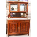 Antique Marble top Dresser and Mirror
