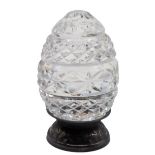 Cut Crystal Egg with Base