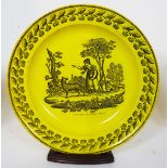 (8) French Yellow Creil Porcelain Set