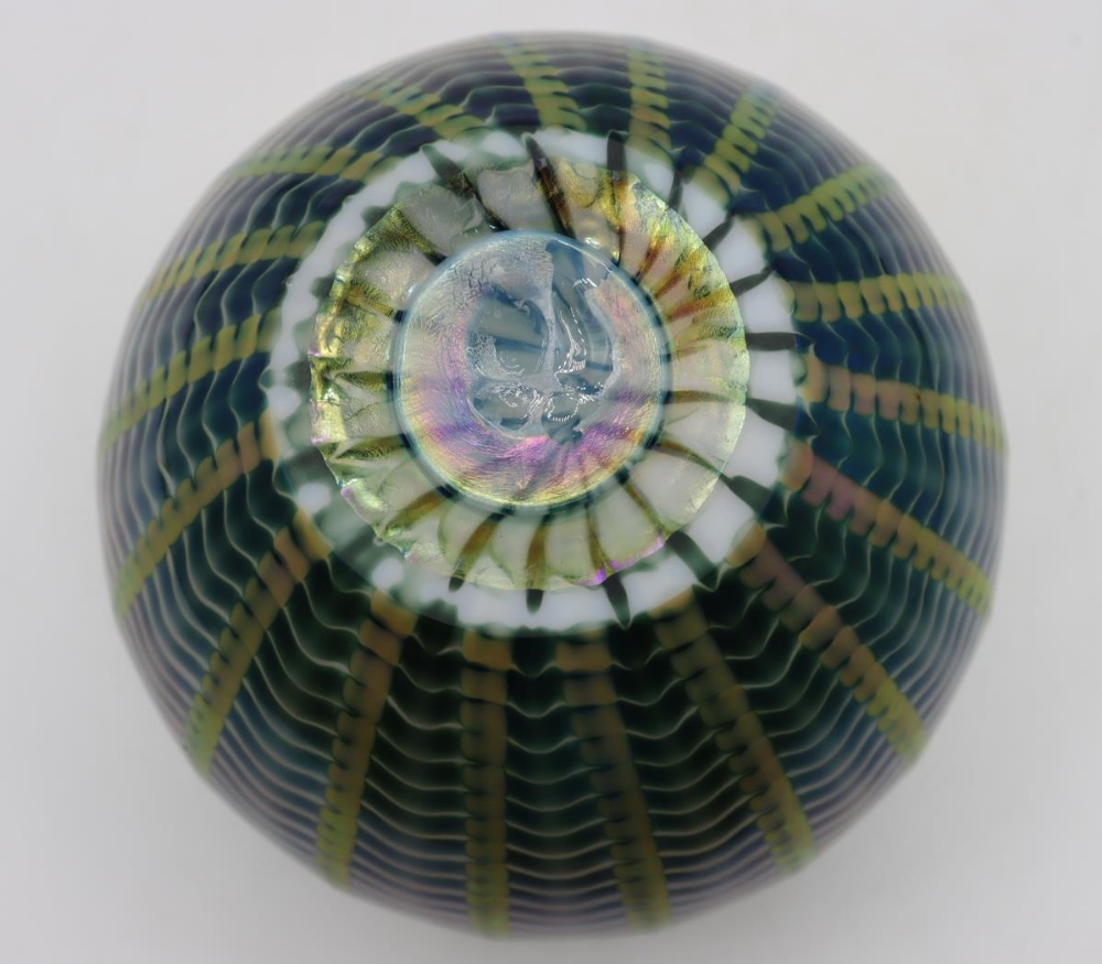 Lundberg Studios Iridescent Vase, Signed on Base - Image 3 of 3