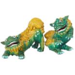 Pair of Chinese Ceramic Foo Dogs