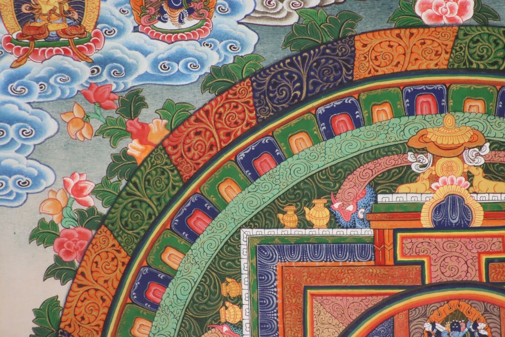 Hand Painted Thangka - Image 4 of 10