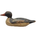 Antique Wooden Handpainted Decoy Mallard Duck