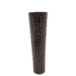 Tall Black Flute Art Vase