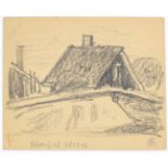 Oscar Bluemner (1867-1938) Pencil Drawing