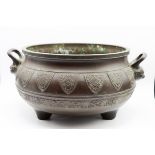 Chinese Bronze Exterior Cast Censer