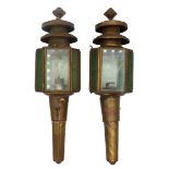 Pair of Early Coach Lanterns