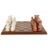 Carved Stone Chess Set