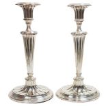 Pair of Silver Plate Candlesticks