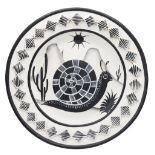 Southwestern Black & White Decorative Platter