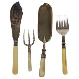 (4) Piece Plated Silver Serving Set