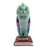 Herend Hungary Large Owl Porcelain Figurine