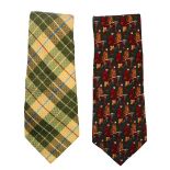 Pair of Aquascutum Italian Ties