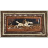 Antique Pietra Dura Box, Race Horse w/ Jockey