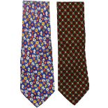 Pair of Italian Fendi Ties