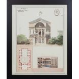 Stamped French Architectural Print