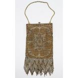Antique French Steel Beaded Purse