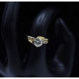 Stunning 14k Yellow Gold Diamond Ring