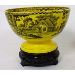 (4) French Yellow Creil Porcelain Set