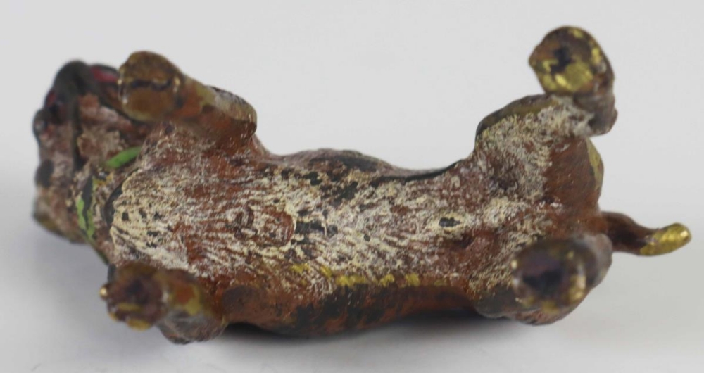 Collection (8) Small Viennese Bronze Dog Figurines - Image 7 of 17