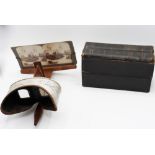 Antique Underwood Stereoscope Viewer & Cards