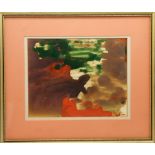 Signed B. Levine, Abstract Oil on Paper